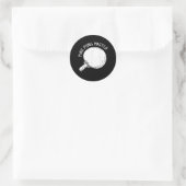 Sticker Rond Ping Pong Master Drôle Dire Tennis De Table (Sac)