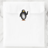 Sticker Rond Pingouin (Sac)