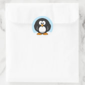 Sticker Rond Pingouin (Sac)