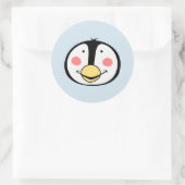 Sticker Rond Pingouin (Sac)