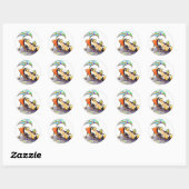 Sticker Rond pingouin (Feuille)