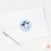 Sticker Rond Pingouin mignon (Enveloppe)