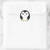 Sticker Rond pingouin mignon (Sac)