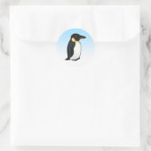 Sticker Rond Pingouin mignon (Sac)