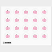 Sticker Rond Pink (Feuille)
