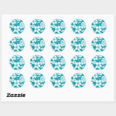 STICKER ROND PINK BIKINI (AQUAMARINE) (Feuille)