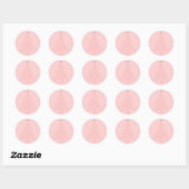 Sticker Rond Pink blush gris accent sapin de Noël élégant (Feuille)