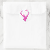 Sticker Rond Pink Buck (Sac)