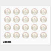 Sticker Rond Pink Cake Bakery Chef Parties scintillant Drives G (Feuille)