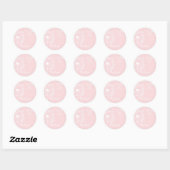 Sticker Rond Pink Dandelion stationnaire (Feuille)