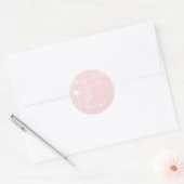 Sticker Rond Pink Dandelion stationnaire (Enveloppe)