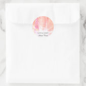 Sticker Rond *~* Pink Energy Healing Hand Rays Love Light (Sac)