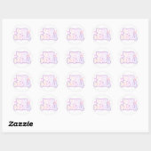 Sticker Rond Pink Goto to to be a Nana (Feuille)