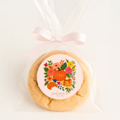 Sticker Rond Pink Little Pumpkin Baby Shower Brunch