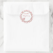 Sticker Rond Pink Love Bug, Baby Girl (Sac)