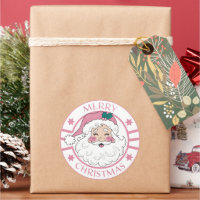 Pink Mery Timbres de Noël amusant Père Noël mignon