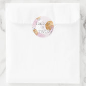 Sticker Rond Pink Moon deux la lune (Sac)