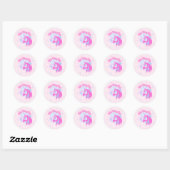 Sticker Rond Pink Pony Club (Feuille)