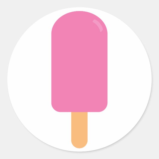 Sticker Rond Pink Popsicle (Devant)
