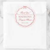 Sticker Rond Pink & Red Lingerie Shower Panty Party Favors (Sac)