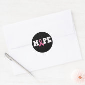 Sticker Rond Pink Ribbon Cancer Sensibilisation Cancer du sein  (Enveloppe)