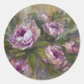 Sticker Rond Pink Roses (Devant)