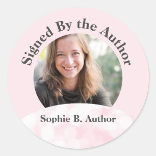Sticker Rond Pink Signé par l'auteur Livre de signature Lanceme