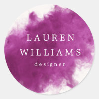 pink smoke effect elegant monogram