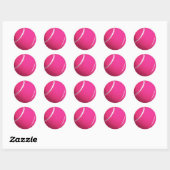 Sticker Rond Pink Tennis (Feuille)
