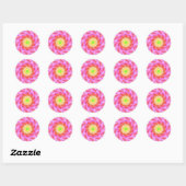 Sticker Rond Pinky (Feuille)
