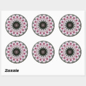 Sticker Rond pinkyia (Feuille)