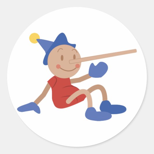 Sticker Rond Pinocchio (Devant)