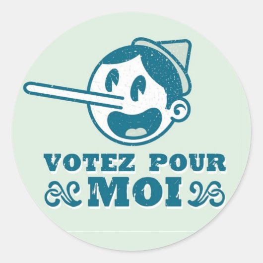 Sticker Rond Pinocchio (Devant)