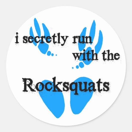 Sticker Rond PinRocksquats (Devant)