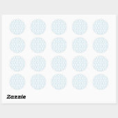 Sticker Rond Pinroues bleues Sky (Feuille)