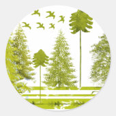 Sticker Rond Pins avec Personnaliser de lune Changement de coul (Devant)