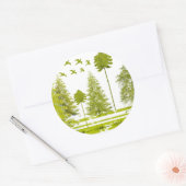 Sticker Rond Pins avec Personnaliser de lune Changement de coul (Enveloppe)