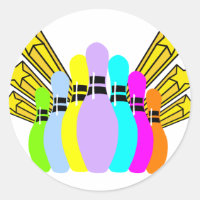 Pins de Bowling colorés