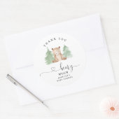 Sticker Rond Pins Merci baissent beaucoup (Enveloppe)