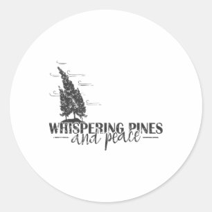 Sticker Rond Pins Murmurants Et Paix