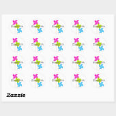 Sticker Rond Pinwheel Trio (Feuille)