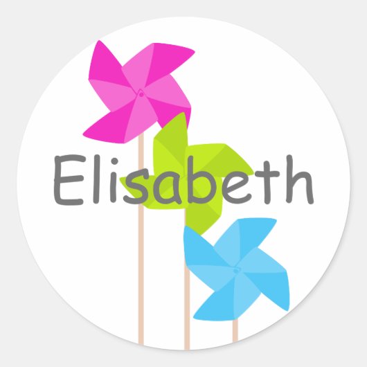 Sticker Rond Pinwheel Trio (Devant)