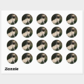 Sticker Rond Pipette Carlin assis (Feuille)