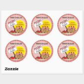 Sticker Rond Pique-nique dans le parc | Toutes les occasions (Feuille)