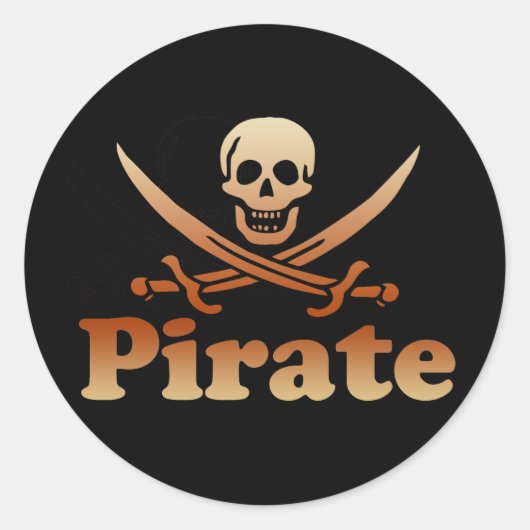 Sticker Rond Pirate (Devant)