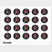 Sticker Rond pirate (Feuille)