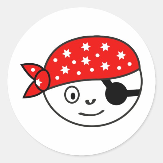 Sticker Rond Pirate (Devant)