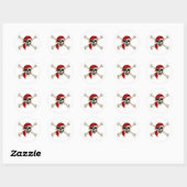 Sticker Rond Pirate (Feuille)