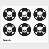 Sticker Rond Pirate (Feuille)