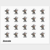 Sticker Rond Pirate (Feuille)